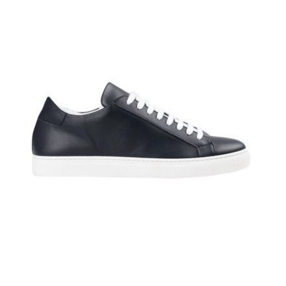 stafani bonfiglioli Other - Stefani Bonfiglioli Italian Black Leather Low Top Lace Up Sneaker 40 U.S. 7-7.5